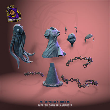 Lavenza Bust - Persona 5 - paintable tabletop miniature product view