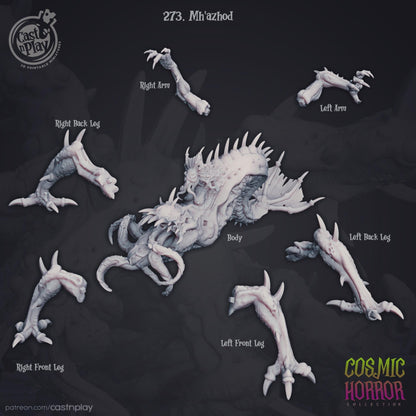 Abomination Miniature - 3D printed miniature detail view