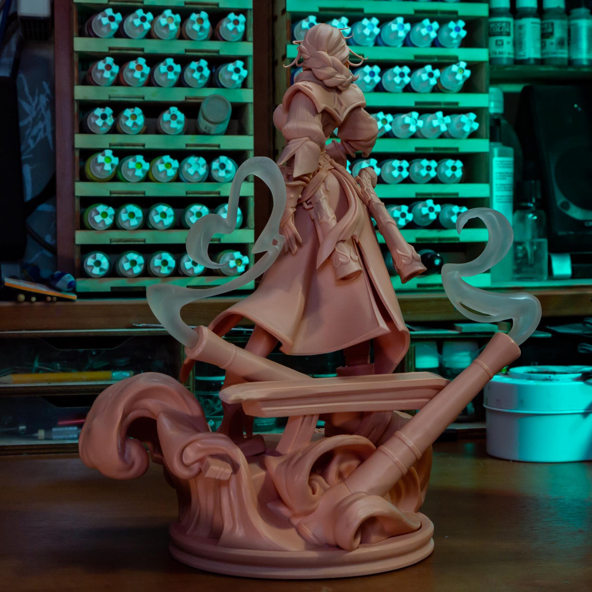 Miss Fortune Ruined King Figure - League of Legends - resin tabletop miniature alternate angle