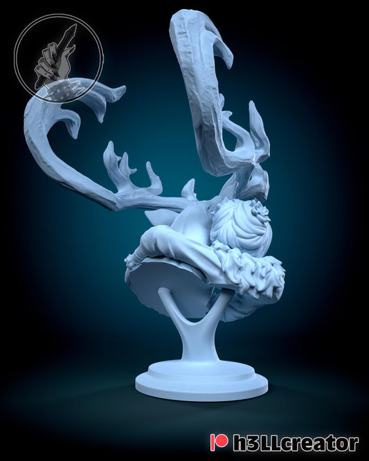 Avery and Rohan H3LLCreator Concept Bust - resin tabletop miniature alternate angle