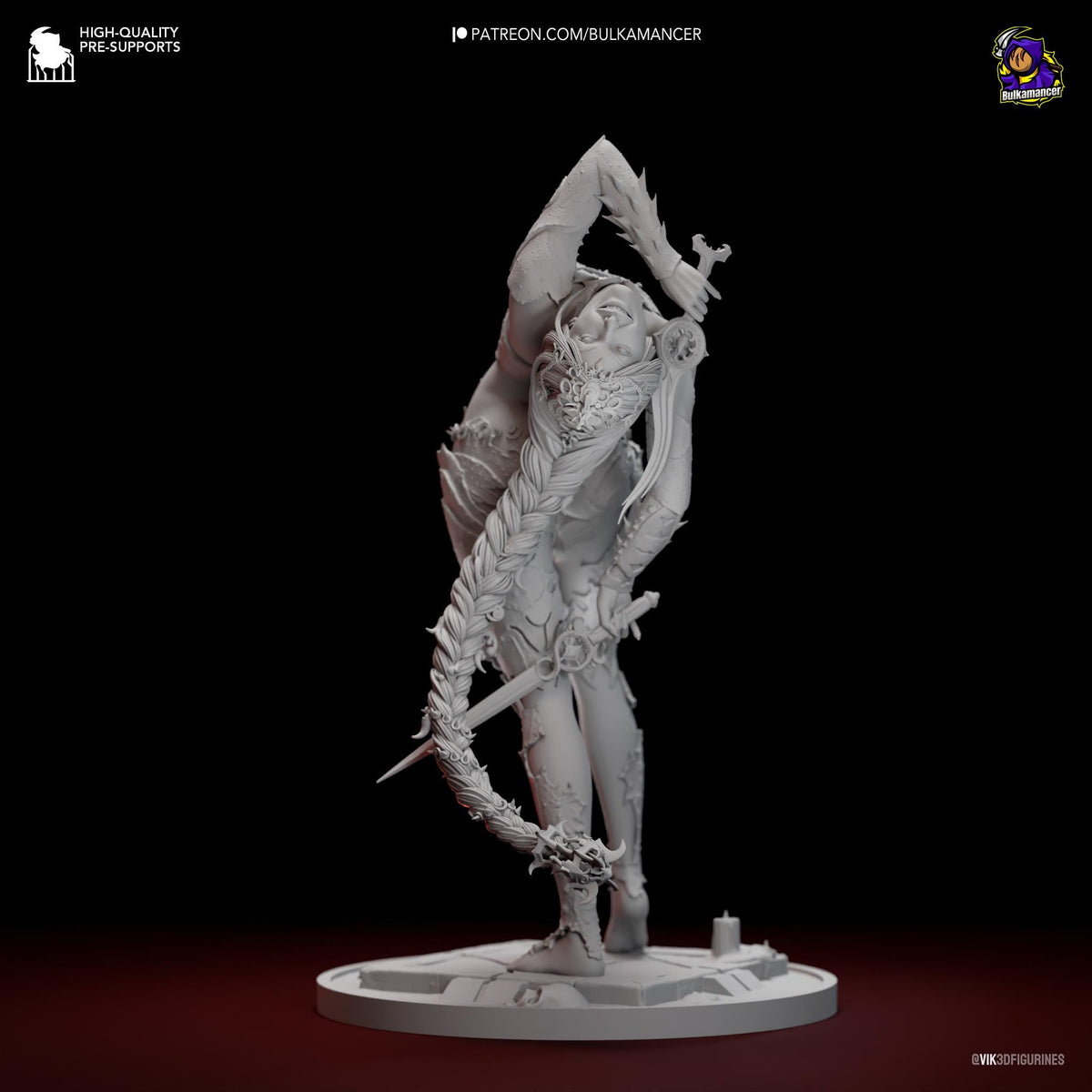 Orin Figure - Baldur's Gate 3 - resin miniature view 5