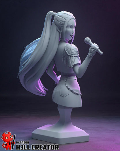 Mira KPop Demon Hunters Bust - resin miniature view 6