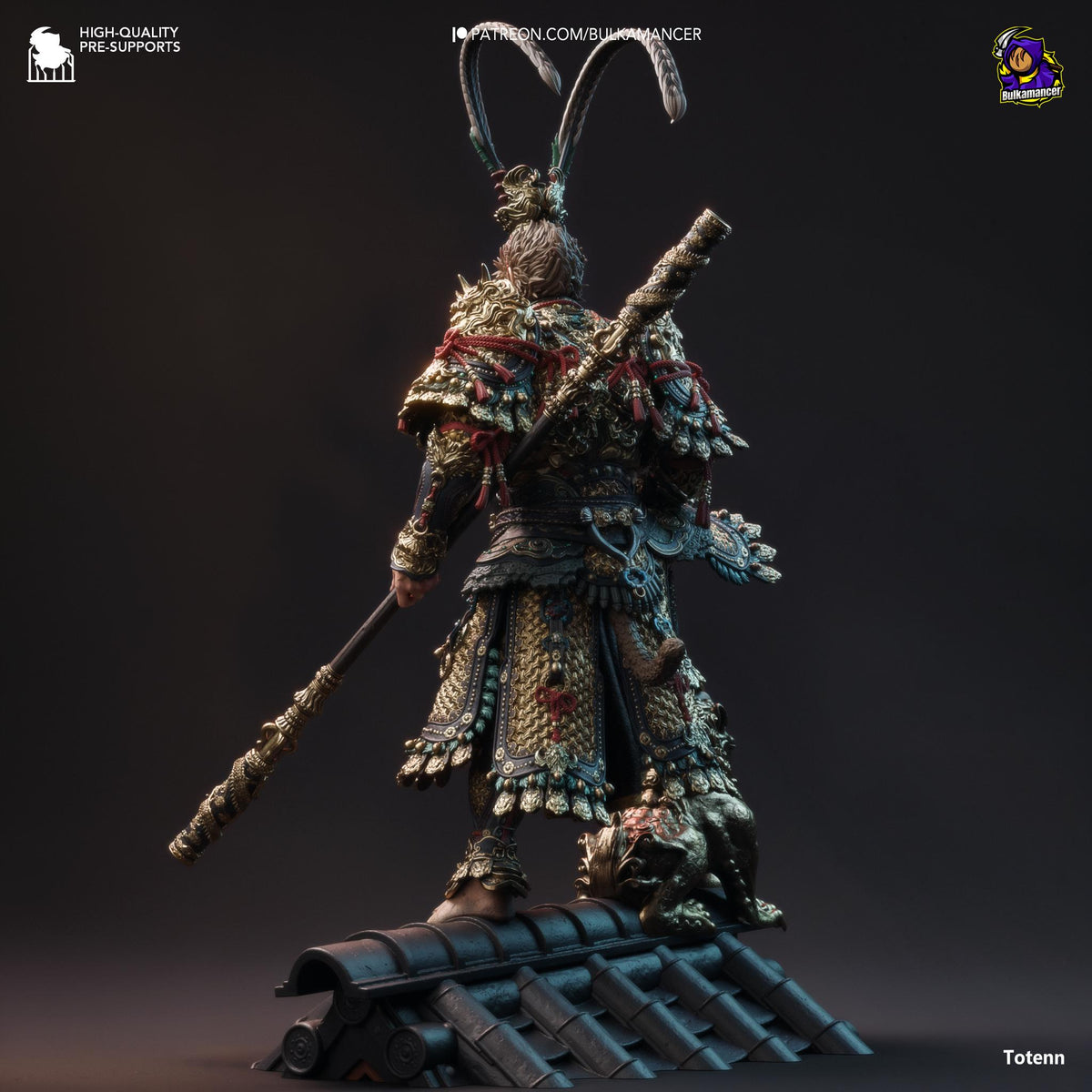 Destined One Black Myth Wukong Figure - resin tabletop miniature alternate angle
