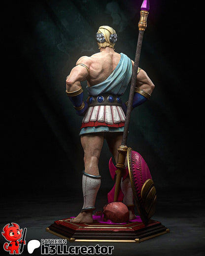 Theseus Figure - Hades - 3D printed miniature detail view