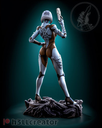 EDI Figure - Mass Effect - 3D printed miniature detail view