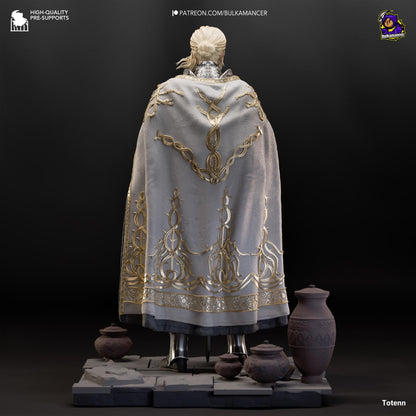 Needle Knight Leda Figure - Elden Ring - 3D printed miniature detail view