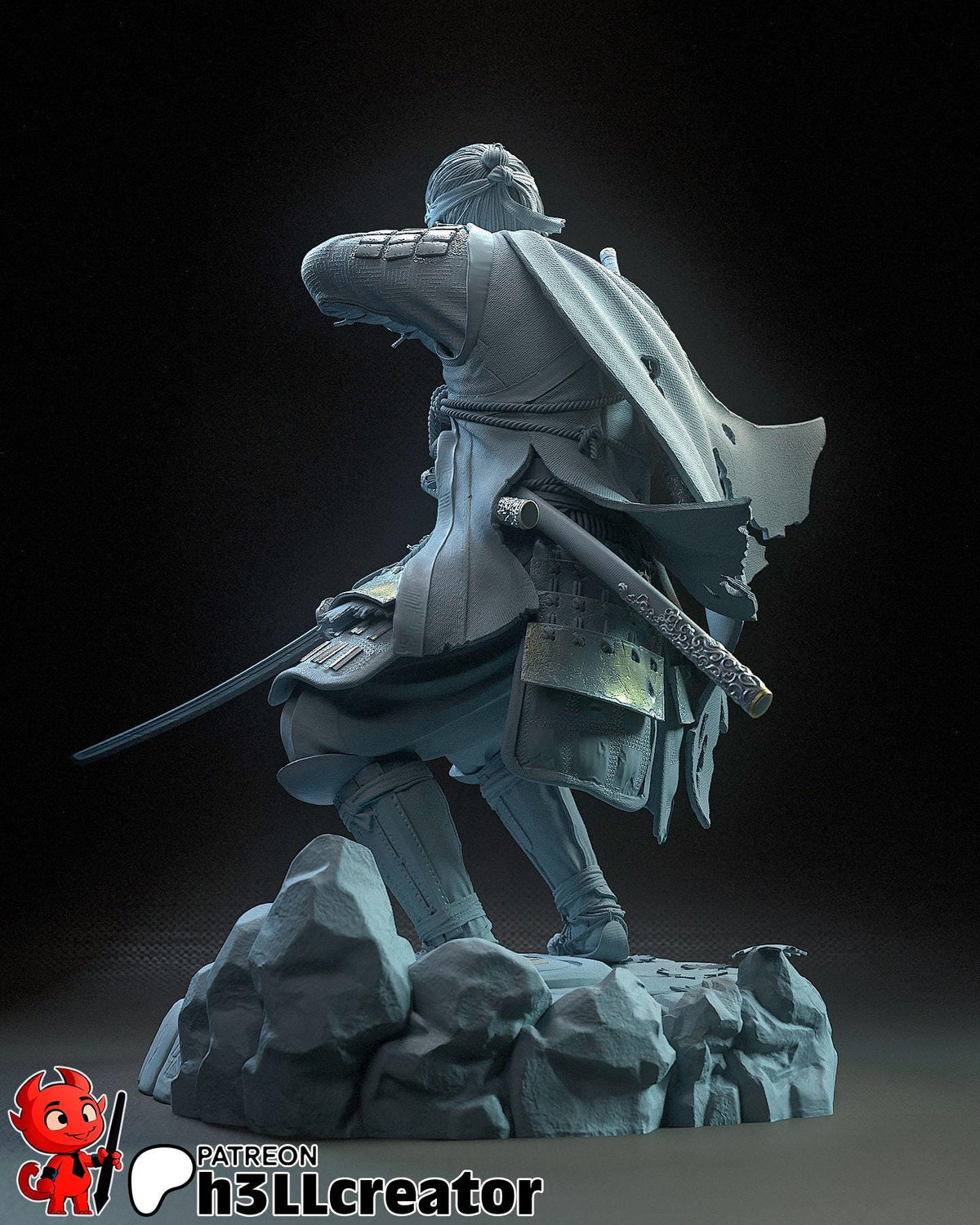 Jin Sakai Ghost of Tsushima Figure - resin miniature view 6