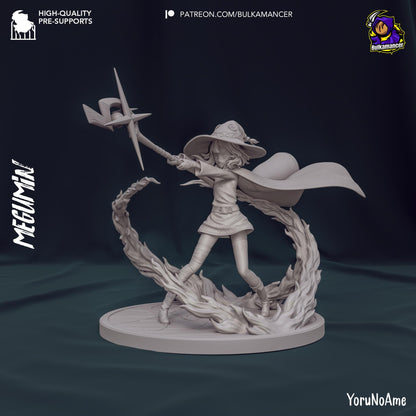 Megumin Figure - Konosuba - paintable tabletop miniature product view