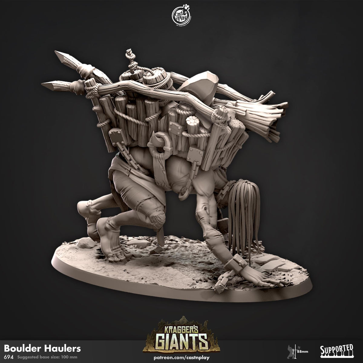 Giant Miniature - resin tabletop miniature front view