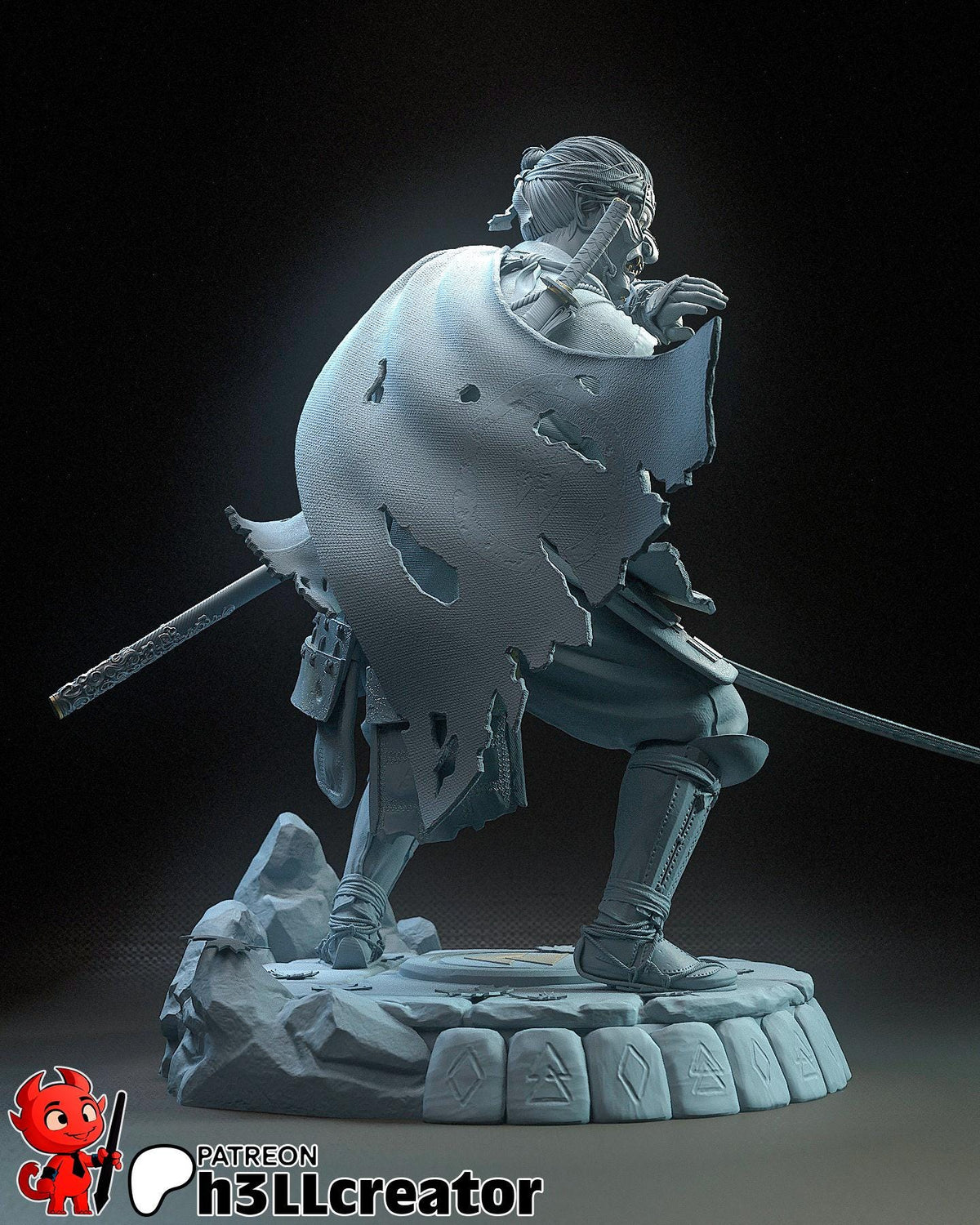Jin Sakai Ghost of Tsushima Figure - resin miniature view 7