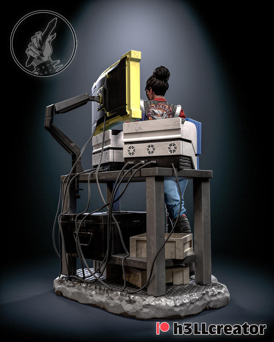 Panam Palmer Figure - Cyberpunk 2077 - resin tabletop miniature alternate angle