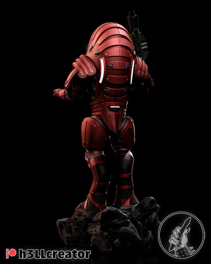 Wrex Figure - Mass Effect - resin tabletop miniature alternate angle