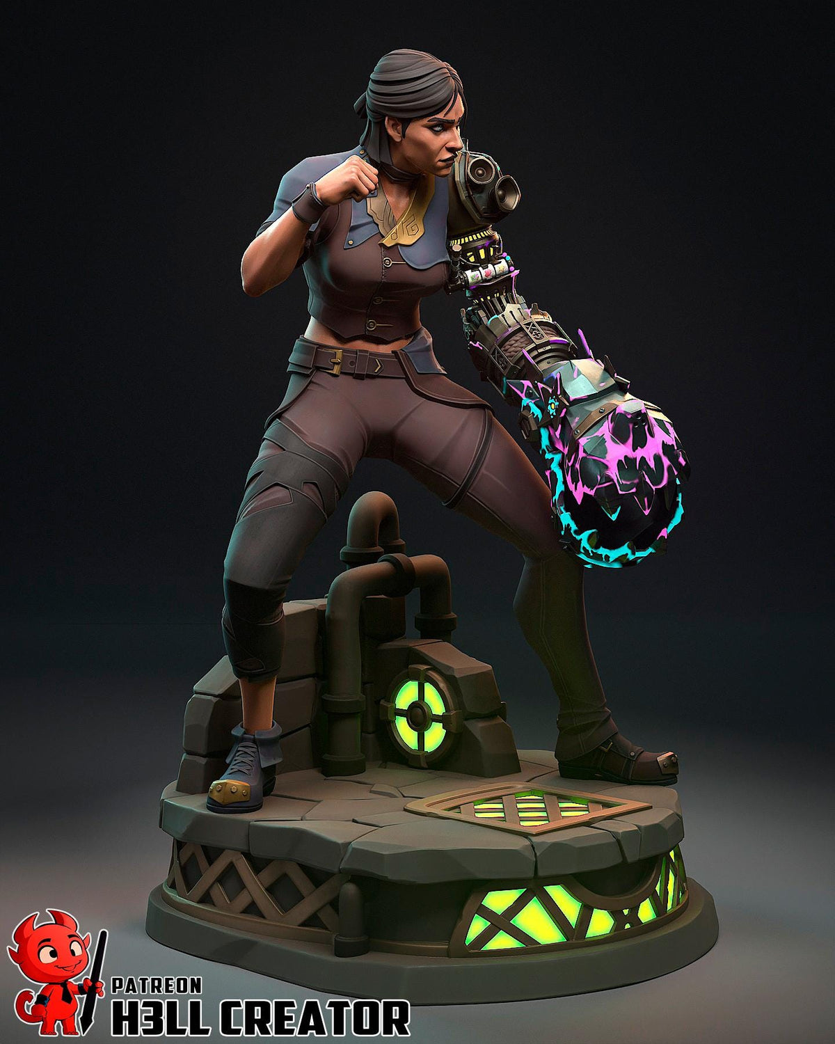 Sevika Figure - Arcane - resin miniature view 6