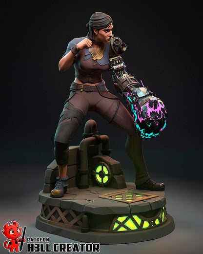 Sevika Figure - Arcane - resin miniature view 6