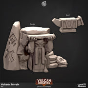 Vulcan Dwarves Dwarf Miniature Terrain - resin tabletop miniature front view