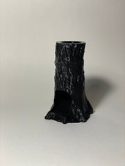 Tree Stump Dice Tower - resin tabletop miniature front view