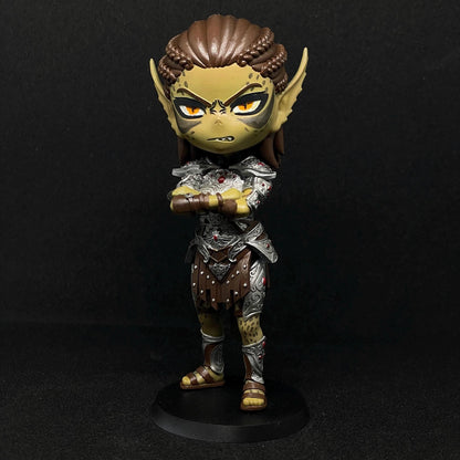 Lae'zel Chibi Figure - Baldur's Gate 3 - resin tabletop miniature front view