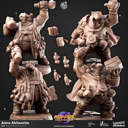 Giff Artificer Miniature - resin tabletop miniature front view
