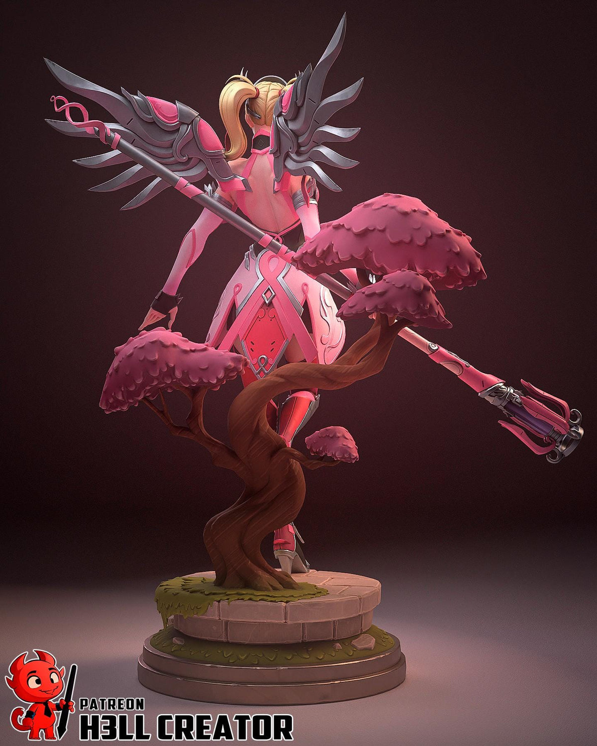 Mercy Figure - Overwatch - resin miniature view 7