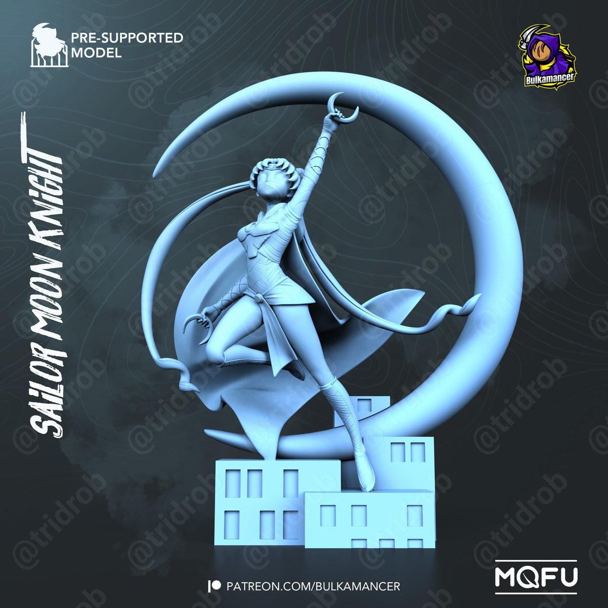 Sailor Moon Knight Figure - resin tabletop miniature alternate angle