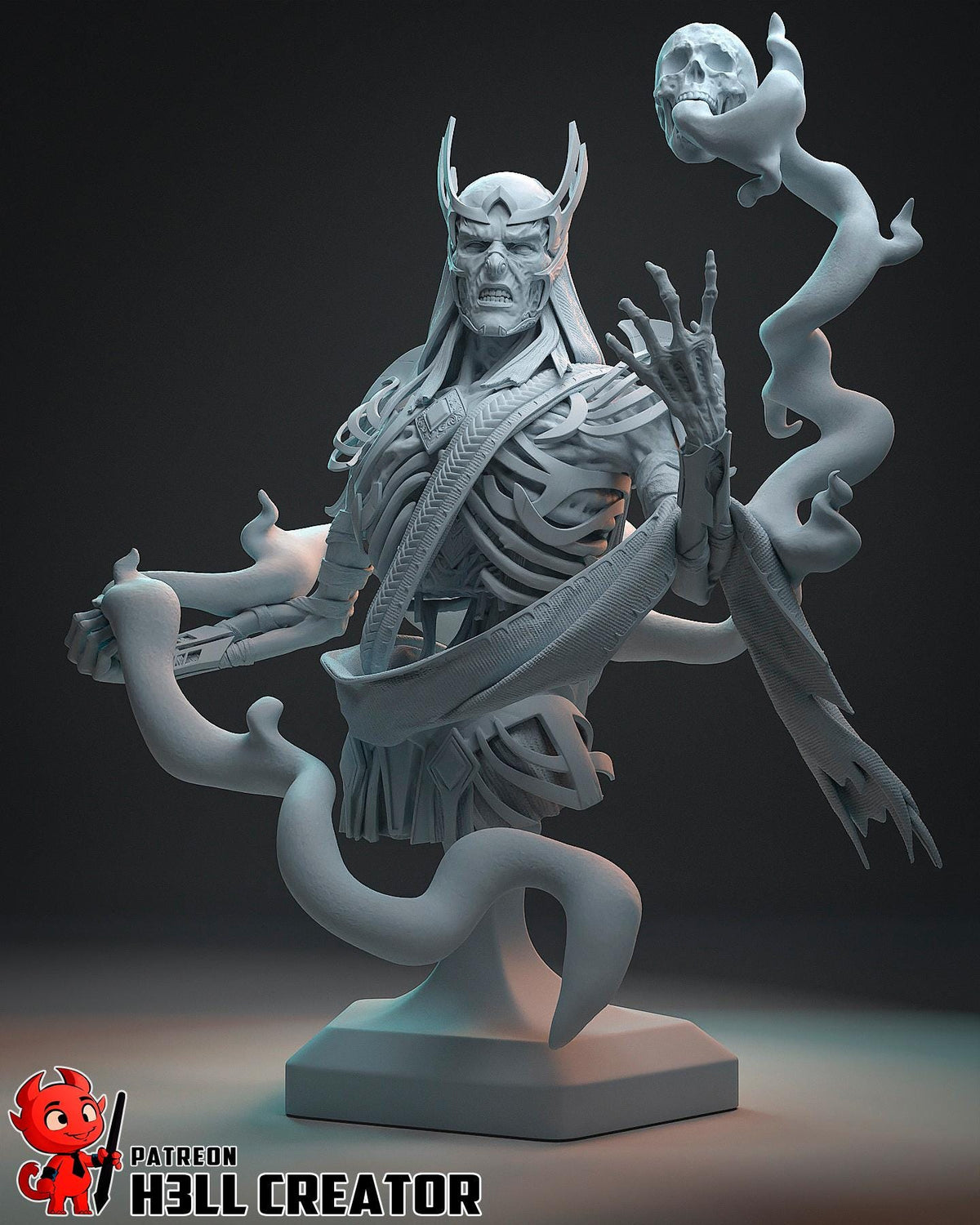 Vecna Dunegons & Dragons Bust - resin miniature view 5