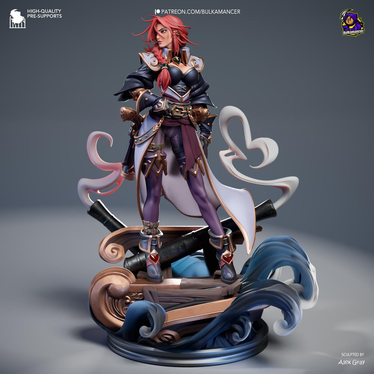 Miss Fortune Ruined King Figure - League of Legends - resin miniature view 5