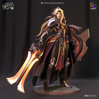 Leona Figure - League of Legends - resin tabletop miniature front view