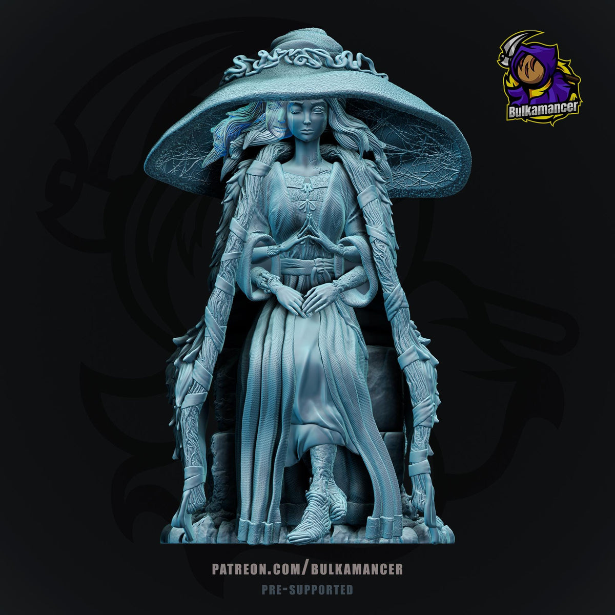 Ranni Figure - Elden Ring - resin tabletop miniature front view