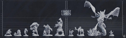 Friost Giant Miniature - resin tabletop miniature alternate angle