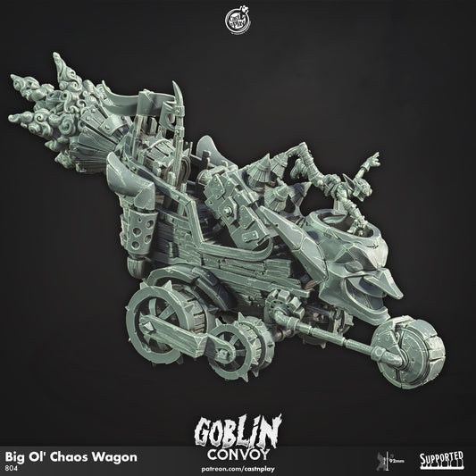 Goblin Convoy Miniature - resin tabletop miniature front view