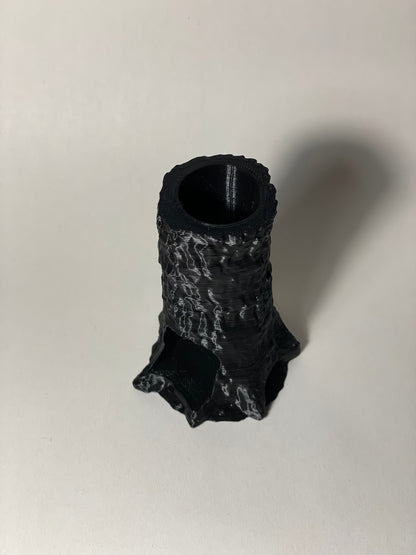 Tree Stump Dice Tower - resin tabletop miniature alternate angle