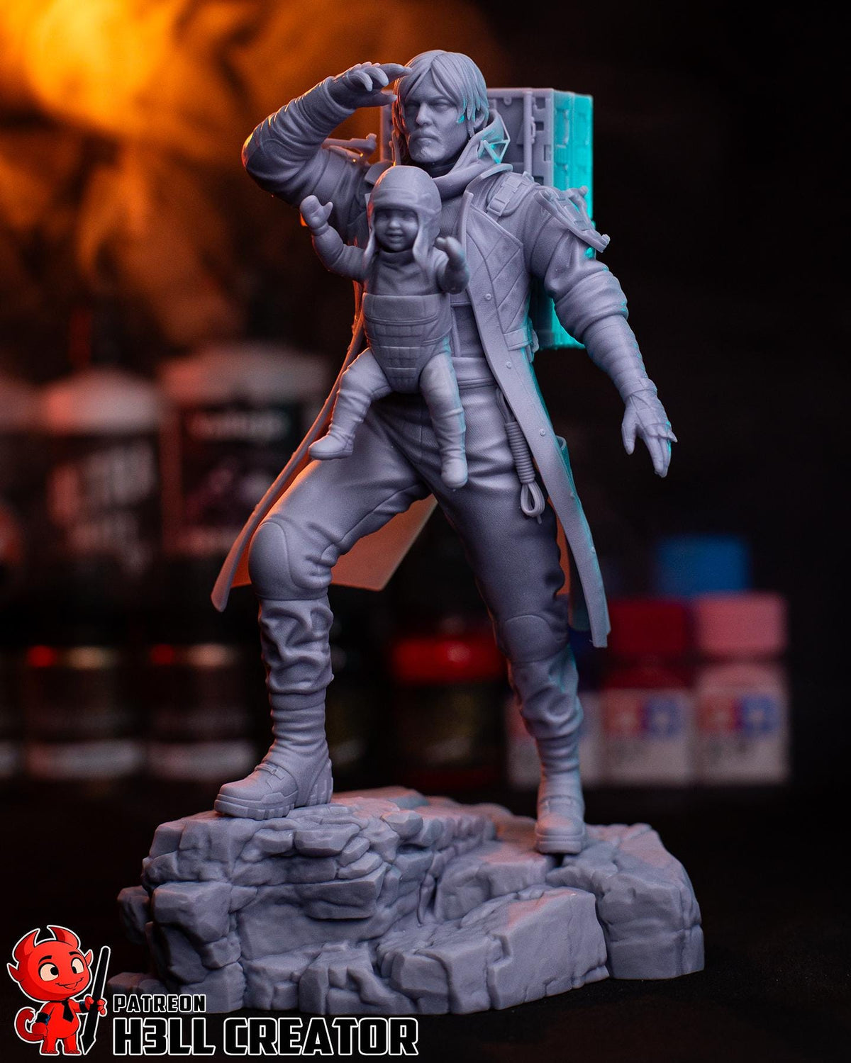Sam Porter Bridges Death Stranding 2 Figure - resin tabletop miniature front view