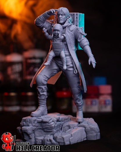 Sam Porter Bridges Death Stranding 2 Figure - resin tabletop miniature front view