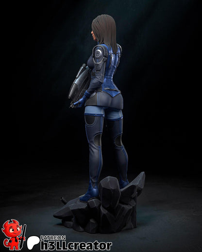 Ashley Williams Figure - Mass Effect - paintable tabletop miniature product view