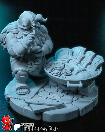 Senshi Figure - Delicious in Dungeon - 3D printed miniature detail view