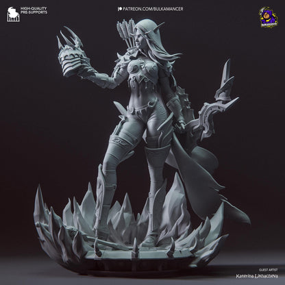 Sylvanas Windrunner Figure - World of Warcraft - resin miniature view 5