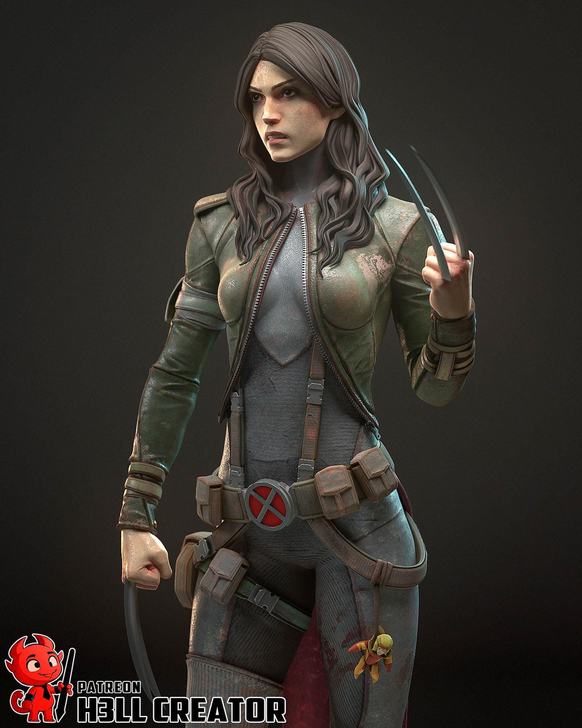 X 23 Figure - resin tabletop miniature front view