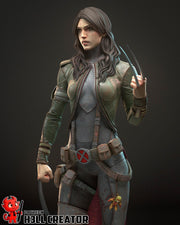 X 23 Figure - resin tabletop miniature front view