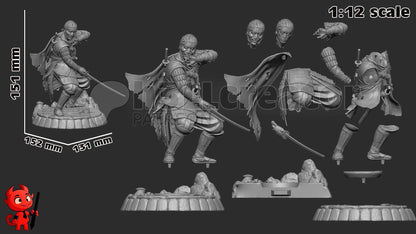 Jin Sakai Ghost of Tsushima Figure - resin miniature view 8