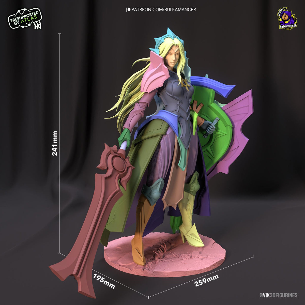 Leona Figure - League of Legends - resin miniature view 8