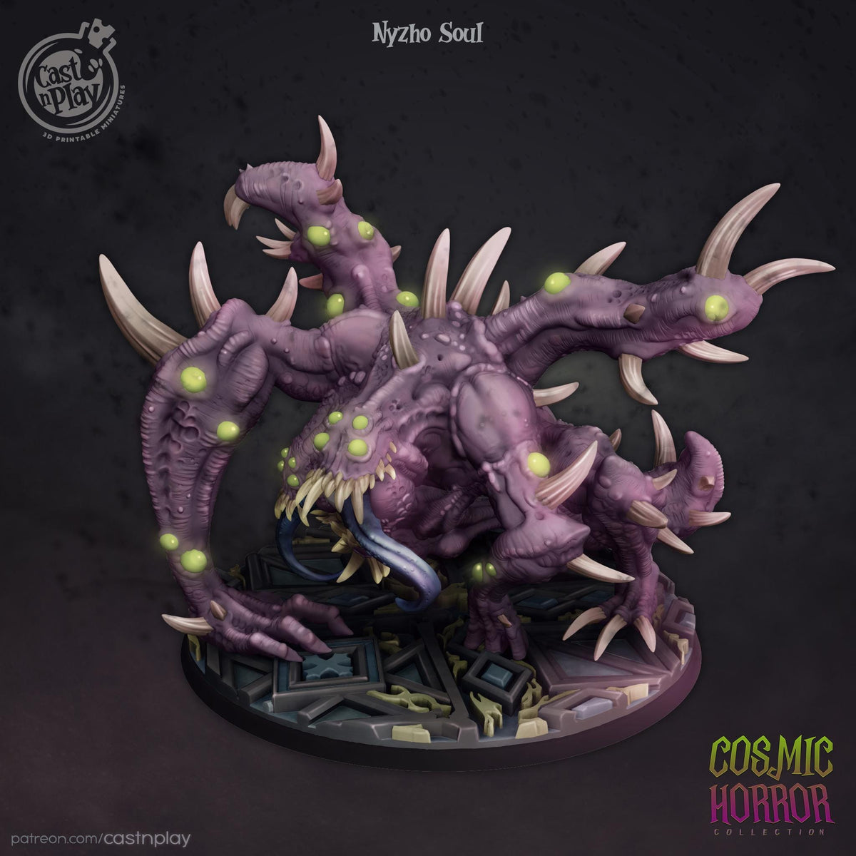 Abomination Enemy Miniature - resin tabletop miniature front view