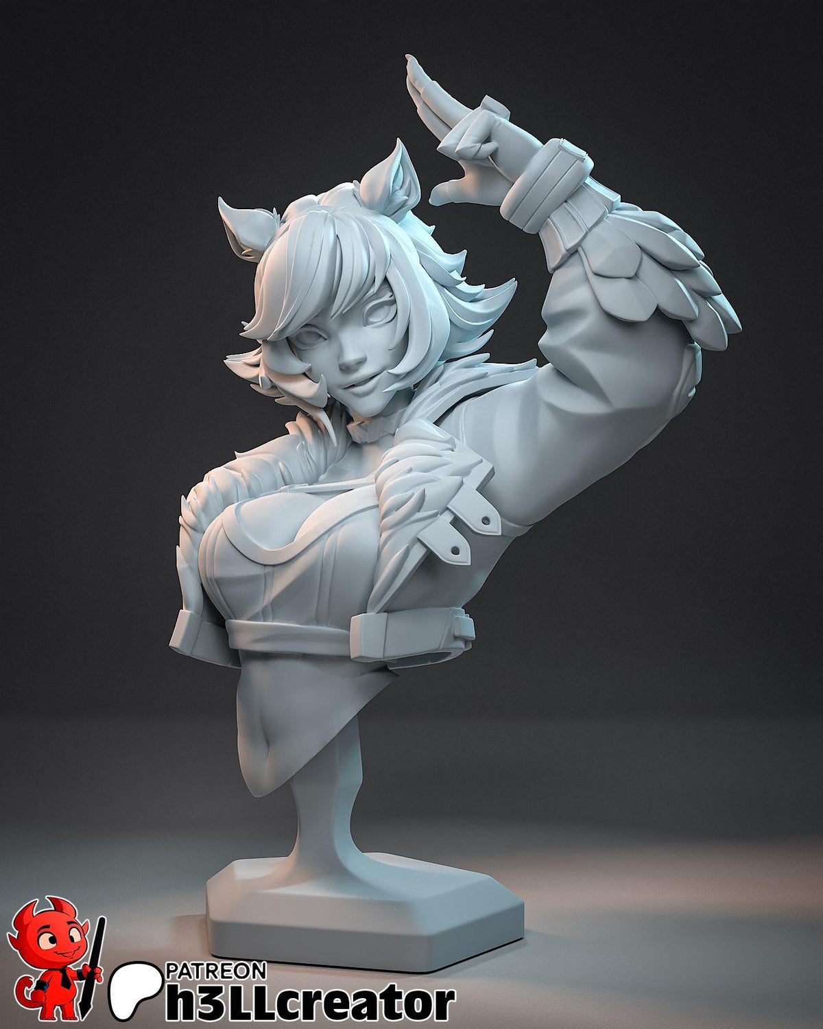 Squirrel Girl Bust - Marvel Rivals - resin tabletop miniature front view