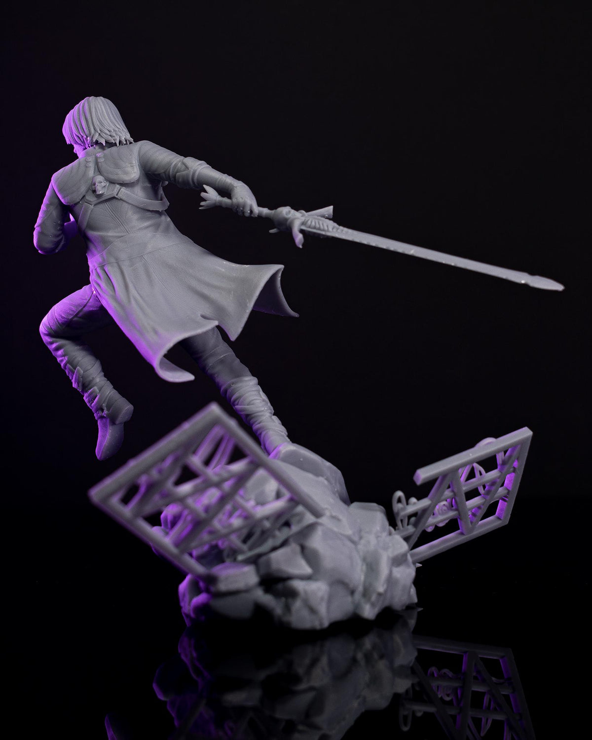 Dante Figure - resin tabletop miniature alternate angle