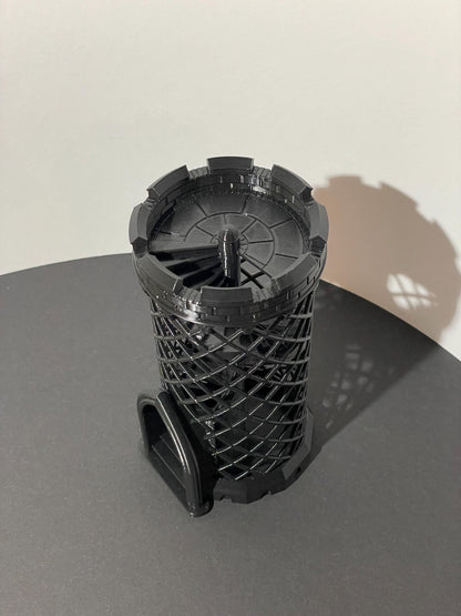 Gothic Castle Dice Tower - 3D printed miniature detail view