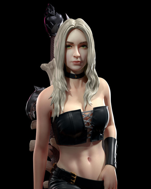 Trish Devil May Cry 4 Figure - resin tabletop miniature alternate angle