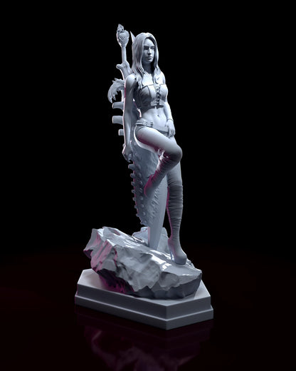 Trish Devil May Cry 4 Figure - 3D printed miniature detail view