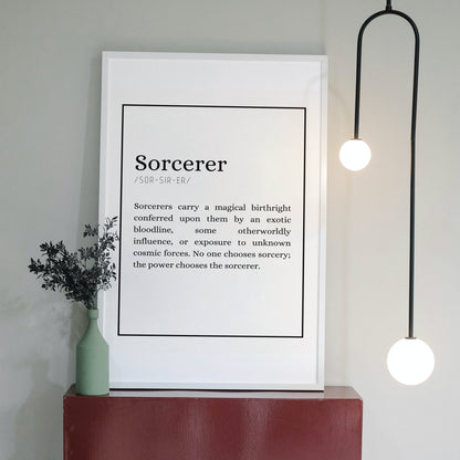 Classes Printable Wall Art - printable tabletop RPG resource preview
