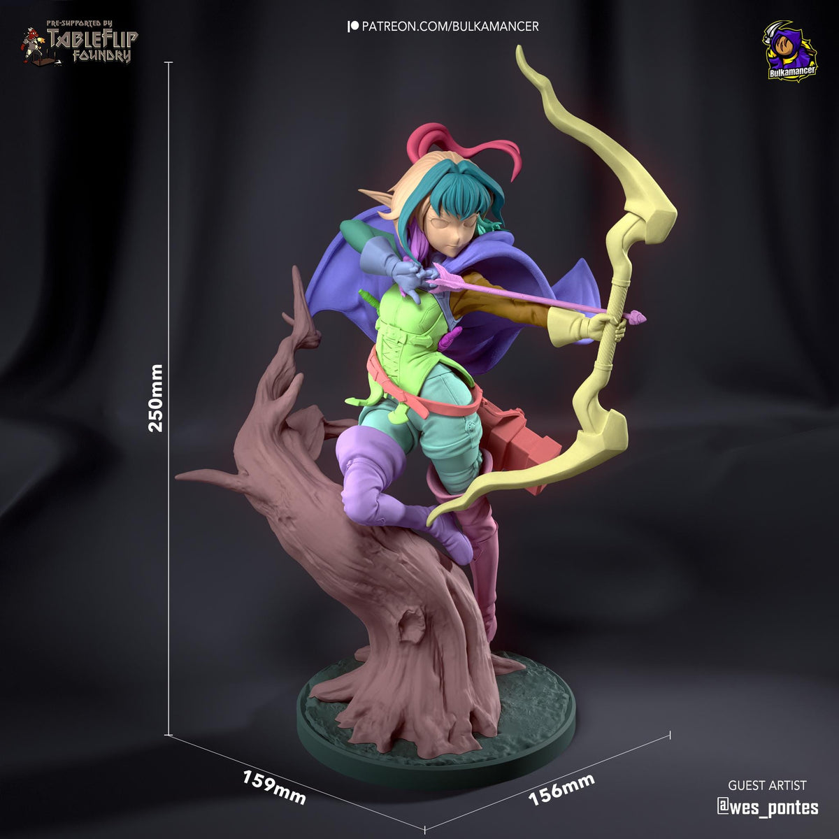 High Elf Archer Figure - Goblin Slayer - resin miniature view 7