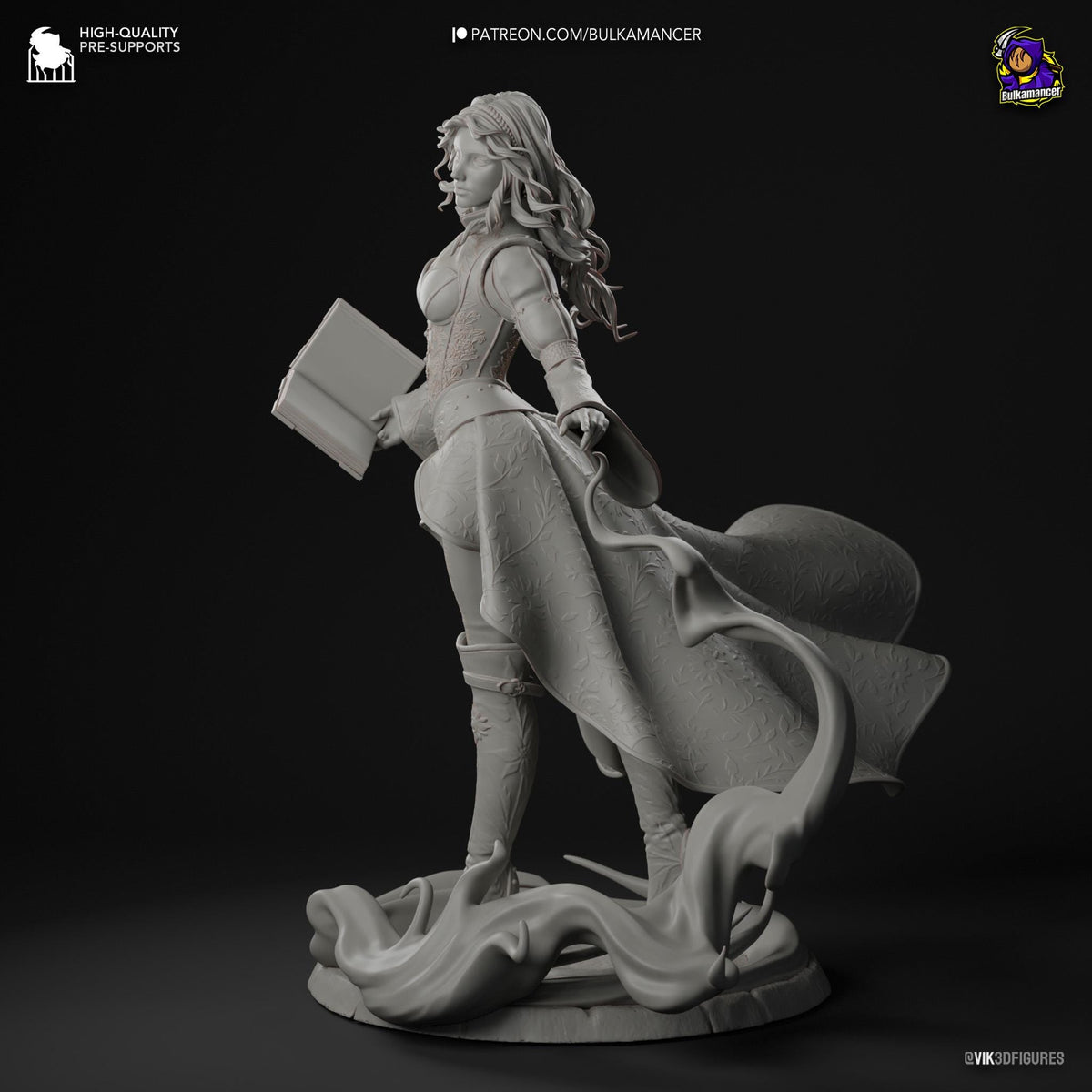 Triss Merigold The Witcher Figure - resin miniature view 6