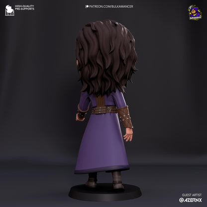 Gale Chibi Figure - Baldur’s Gate 3 - 3D printed miniature detail view